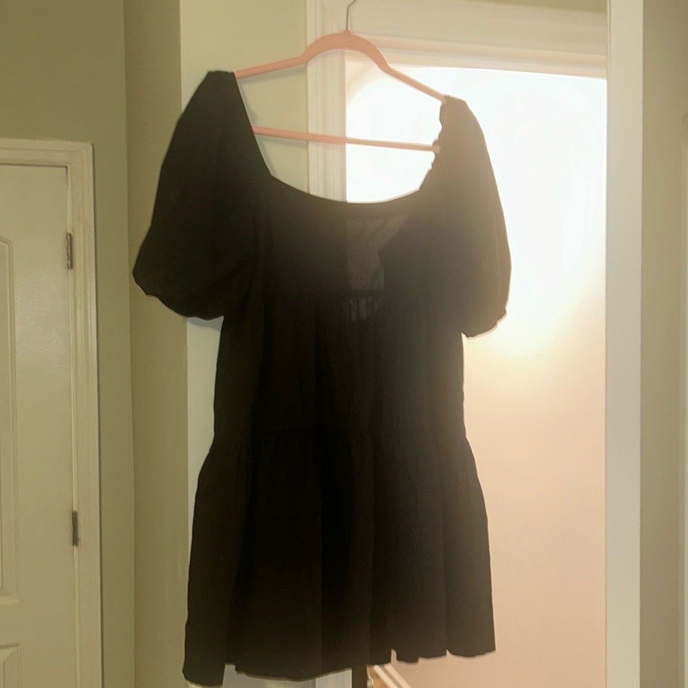 American eagle black babydoll dress size medium!